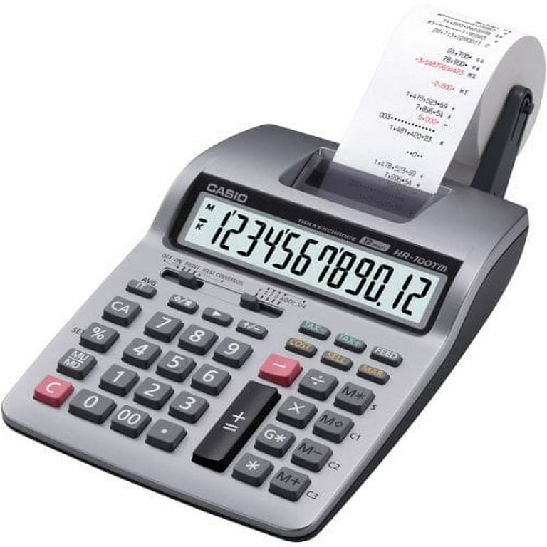 【中古】Casio HR100TM プリンター電卓(12桁) 並行輸入品 [並行輸入品] Casio HR-100TM Two-Color Portable Printing Calculator, Black/Red