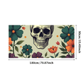 thumbnail image 2 of Skull Themed Floral Banner Backdrop Background Party Decorations for Halloween Events Photography Props Festival Celebrations, 2 of 7