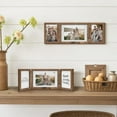 thumbnail image 3 of SUMGAR 5x7 Picture Frame，4x6 Brown 3 Opening Multiple Picture Collage Photo Frame Wall Hanging or Tabletop Display, Mother's Day Gift for Mom, 3 of 9