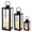 Black, variant on Set of 3 Vintage Candle Lanterns Decorative Outdoor Lantern for Home Living Room Garden(White)
