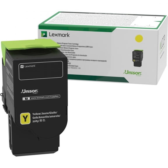 Lexmark Unison Original Standard Yield Laser Toner Cartridge - Yellow - 1 Each - 1000 Pages