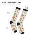 thumbnail image 2 of Lsque Forest Mushrooms Insects Pattern Sport Compression Socks for Men & Women 15-20 mmHg Knee High Nurse Pregnant Running Medical and Travel Athletic, 2 of 6