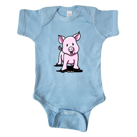 

Inktastic Screaming Piggie Gift Baby Boy or Baby Girl Bodysuit
