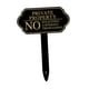 thumbnail image 3 of Señal de no solicitar para casa con estaca, propiedad privada, advertencia de no intrusión, señal de merodear para negocio, jardín trasero, 3 of 9