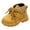 Yellow, variant on BOBOGOJP Girls Boys Hiking Outdoor Waterproof Lace-up Comfort (Little Big Kid) Construction Workboots Beige for Size 11.5