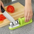 thumbnail image 2 of Herramientas de cocina Afiladores manuales Afiladores domésticos Herramientas con empuñadura incorporada Afilador de tres etapas Afilador pequeño Juego de molinillo con ventosa Akmoler, 2 of 7