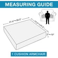 thumbnail image 2 of Zukuco High Stretch Cushion Cover Sofa Cushion Furniture Protector for Sofa Seat Slipcover Sofa Cover Soft with Elastic Bottom, 2 of 7