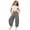 AB107 Grey, variant on Toddler Girls Casual Loose Pants Solid Color Elastic Waist Straight Leg Trousers Soft Stylish Little Girls School Holiday Sport Pants White Size 2-3 Years