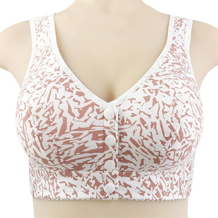 HCURIBAD Wireless Bras Clearance! Women Full Support Wide Back No Underwire Bras Comfort Bralet Push up Bra Backless Bra Bras for Women Pink A