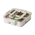 thumbnail image 1 of Xihbxyly Caja de Almacenamiento para Cocina, Diseño Compacto, Divisor Transparente para Una Fácil Organización, Material Duradero, Organizador para Refrigerador y Despensa, Preserva La Frescura, 9 Co, 1 of 6
