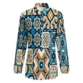 thumbnail image 4 of Traditional Ornate Portuguese Pattern Long Sleeve Blouse Woman Streetwear Casual Shirts Summer Oversize Woman Streetwear Clothing Birthday Present, 4 of 7