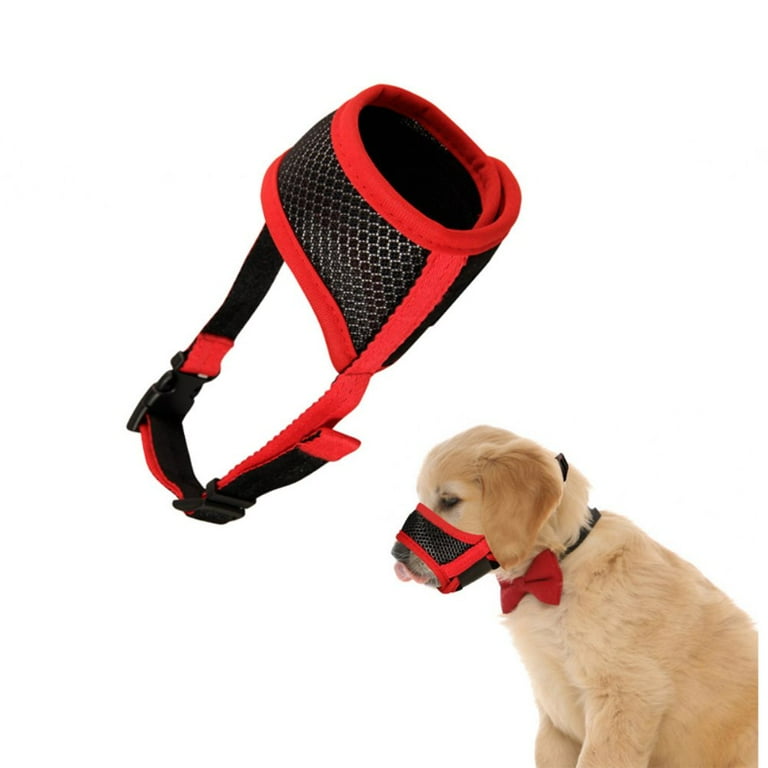 Dog top muzzle red