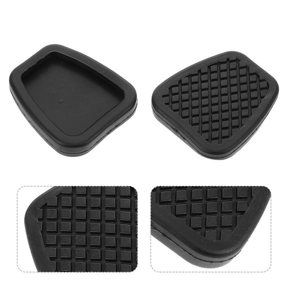 OUNONA 2pcs Foot Pedal Mat Car Brake Clutch Rubber Pads Cover Non-Slip Rubber Brake Pedal Covers Car Foot Pedals Pads Car Brake Pedal Pads Car Brake Pedal Cover