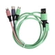 thumbnail image 1 of Cable de carga rápida USB múltiple de silicona líquida 3 en 1 para puertos IOS/Tipo C/Micro USBVerde, 1 of 5