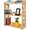 Natural, variant on Bookcase by Natural Wood, 3 Tier Bookshelf, Small Book Shelves Freestanding Display Storage Shelves. Open Bookshelf for Bedroom, Living Room and Office