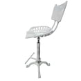 thumbnail image 3 of Contemporary Home Living Tractor Seat Adjustable Barstool with Backrest - 36.5" - White, 3 of 9