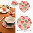 thumbnail image 3 of Strawberry 2 Pack Pot Holders Trivets, Heat Resistant Hot Pads for Kitchen Table Decoration Trivets for Hot Dishes/Pot/Bowl/Teapot/Hot Pot Holders, 7" + 9.45", 3 of 7