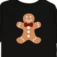 thumbnail image 4 of Inktastic Cute Gingerbread Man with Red Plaid Bowtie Boys or Girls Long Sleeve Toddler T-Shirt, 4 of 5