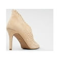thumbnail image 3 of Cecelia New York Merrick Nude Pointed Toe Mid Heel Cut Out Ankle Bootie Pumps (beige, 7.5), 3 of 4