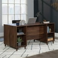 thumbnail image 4 of Pemberly Row Place Engineered Wood Executive Desk in Grand Walnut, 4 of 17