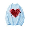 thumbnail image 4 of FDGIU Women's Valentine's Day Sweatshirt - Cute Red Graphic Pullover, Warm & Soft Comfy Holiday Gift, 4 of 7