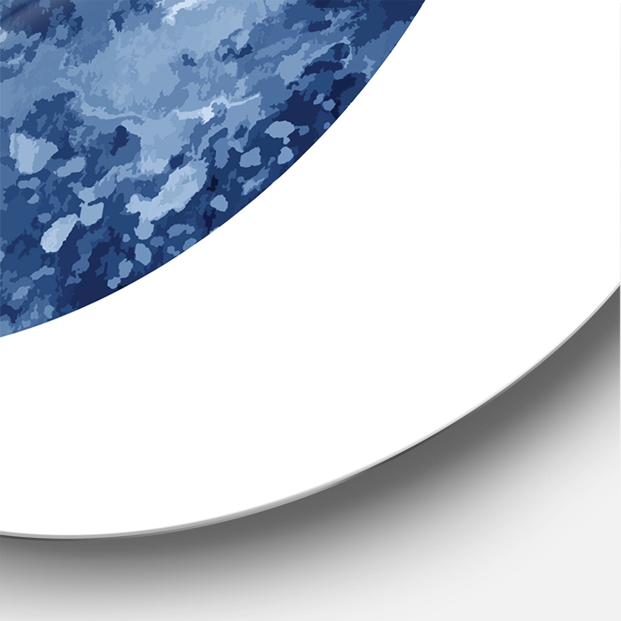 Designart 'Blue Space Galaxy Circle' Modern Circle Metal Wall Art 29x29 - Disc of 29