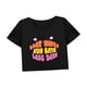 thumbnail image 5 of Top corto para mujer, camisa de cuello redondo sencilla y ligera de verano para uso diario femenino L, 5 of 7