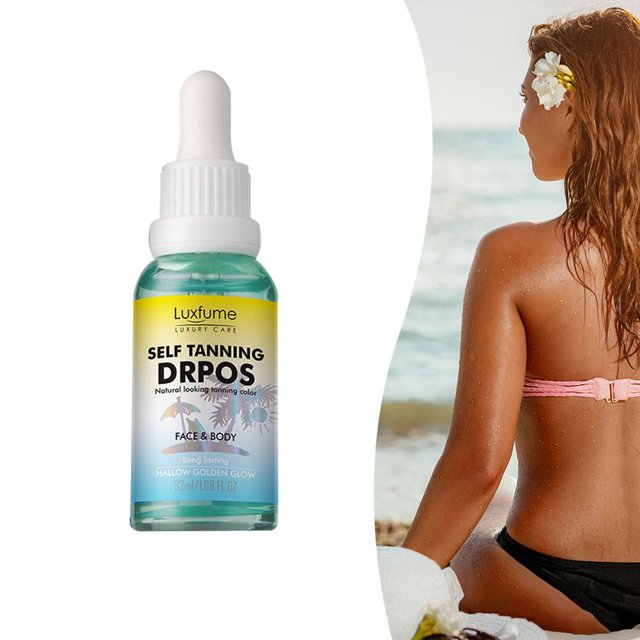 Crema De Esencia De Gotas Autobronceadoras De 30Ml, Aceite Corporal De Bronceado Sin Sol, Crema De Bronceado Para El Cuidado De La Piel Para Familias Advancent CE006894-00