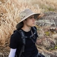 thumbnail image 3 of Sombrero de sol para hombres/mujeres, impermeable de ala ancha, sombrero plegable Boonie para pesca, senderismo, jardín, 3 of 5
