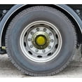 thumbnail image 6 of 4 Pack Aluminum Trailer Hub Cap with Gasket & Rubber Vent Plugs Compatible with Freightliner MT45 2010 - 6 Holes Hub Cap for Trailer Axle, Replaces 343-5111 SCR3435111 STM3435111, 6 of 10