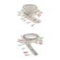 thumbnail image 1 of Paquete de 2 cintas para , accesorios de decoración con flecos y de borlas coloridas, 1 mayimx Cinta de adorno de encaje, 1 of 9