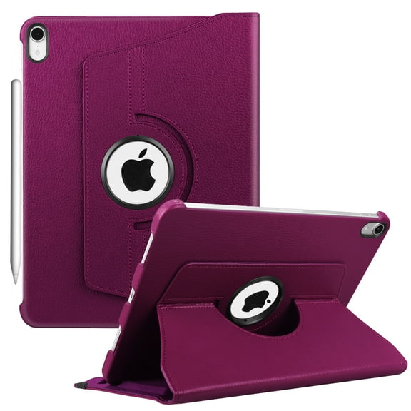 Fintie for iPad Pro 11 Inch 2018 - 360 Degree Rotating Stand Case Cover with Built-in Apple Pencil Holder, Purple