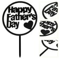 thumbnail image 3 of SHINYPASING Father Day Cake Decoration 20Pcs Acrylic Rectangle Picks, 3 of 8