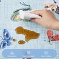 thumbnail image 2 of Memoryfield 9' x 12' Modern Butterfly Print Area Rug, Washable, Non-Slip, Low-Pile Carpet for Living Room, Bedroom, Blue, 2 of 6