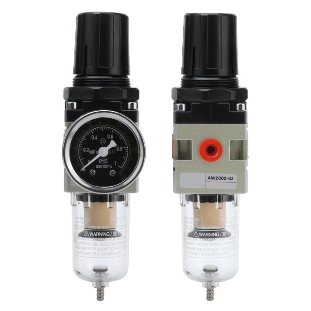 Air Filter Regulator, Multifunctional Pressure Regulator Differential Pressure Drainage Sturdy Durable for Automobile Manufacturing