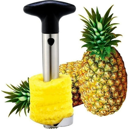 - Stainless Steel Pineapple Corer, All in One Pineapple Tool, Peeler, Slicer and Cutter, Non Slip Detachable Handle, Sharp Blades, Easy To Use Core Remover Tool, Easy to Clean