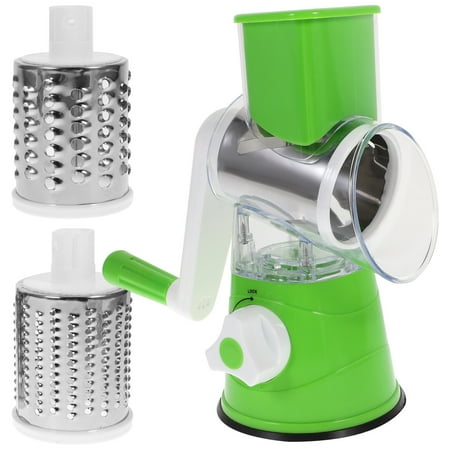 

Tinksky Tri-Blade Spiralizer Vegetable Slicer Manual Hand Safe Vegetables Chopper with 3 Interchangeable Round Stainless Steel Rotary Blades