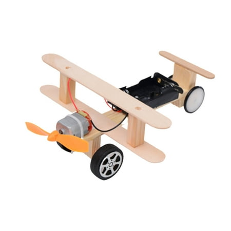 

DIY Assembled Plane Model Handcraft Puzzle Airplane Toy DIY Creative Educational Toys for Kids without Battery and Pigment
