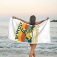 thumbnail image 3 of Y pienso para mí mismo qué maravillosa soldadura Divertida toalla de playa de soldadura Toallas de baño de microfibra Manta de playa suave para desfile Natación Yoga Mujeres Hombres, 3 of 4