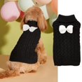 thumbnail image 3 of vnanda Pet Sweater with Good Elasticity Knitted Pet Sweater with Bow Decoration Soft Breathable Comfortable Winter Apparel for Dogs Cats Easy to Wear Stylish, 3 of 8