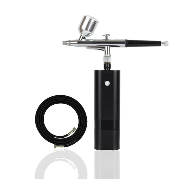 Mini Wireless Airbrush With Compressor Kit High Pressure Single Action Spray Gun Set for Cake Coloring Model Painting Tattoos ,Unique Blowing