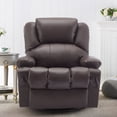 thumbnail image 3 of JONPONY Massage Rocker Recliner Chair with Vibration Massage and Heat Ergonomic Lounge Chair for Living Room with Rocking Function and Side Pocket, 2 Cup Holders, USB Charge Port,Brown, 3 of 10
