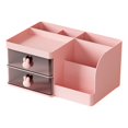 thumbnail image 1 of Organizadores de escritorio, estante de almacenamiento, suministros, estante de almacenamiento estacionario, soporte para brochas de maquillaje, sopor rosa, 1 of 8