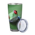 thumbnail image 2 of Fuzoiu Red-Eyed Tree Frog-1 Print 20oz Tumbler, Stainless Steel Vacuum Insulated Car Cup, Insulated Coffee Mug,Travel Mug with Lid,Thermal Cup for Outdoor-Straw Three-piece Set, 2 of 8