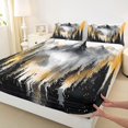 thumbnail image 3 of Manfei Tree Print 4 Pieces Queen Sheet Sets for Teens Boys Girls,Botanical Theme Ultra Soft Flat Sheet,Jungle Plants Queen Fitted Sheet,Luxury Bedroom Decor, 3 of 7
