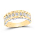 thumbnail image 1 of 14kt Yellow Gold 3/8 Ctw Natural Diamod Men's Band Ring, 1 of 1