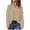 Beige, variant on POROPL Pullover Sweaters for Women Long Sleeve V-Neck Sweater Casual Blouse Top Size S-XXL