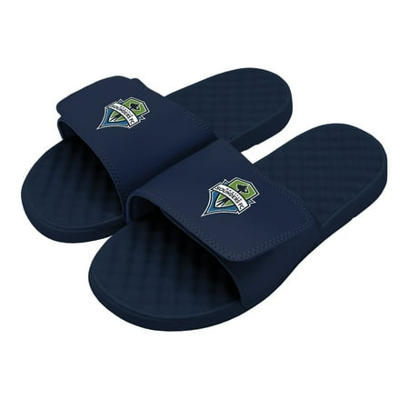

Youth ISlide Navy Seattle Sounders FC Primary Logo Slide Sandals