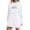 White, variant on Enjoytime Women's Casual Dresses Cute Printing Long Sleeve Hooded Midi Dress Drawstring Crewneck Loose Fall Winter Dresses for Women 2025 Khaki S