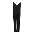thumbnail image 5 of IROINNID Suspender Jumpsuit For Women Full-Length Loose Baggy Pocket Trousers Overalls Cotton And Linen Jumpsuit, 5 of 7